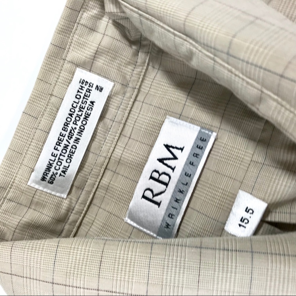 Tan Button Down by RBM - Picture 3 of 8